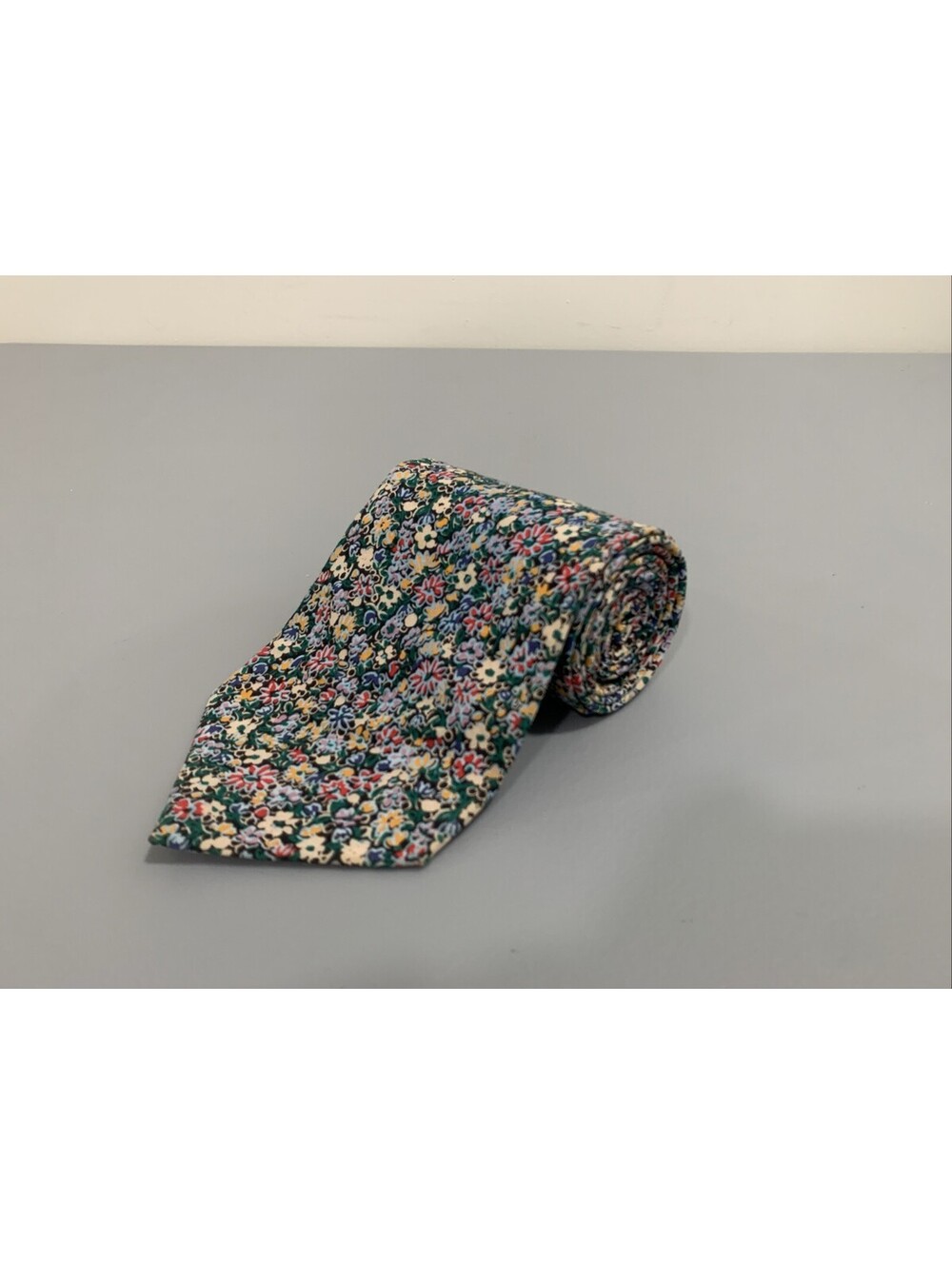 Custom Made Men's Multi Color Cotton Floral Tie